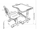 Комплект парта и стул трансформер Sole II